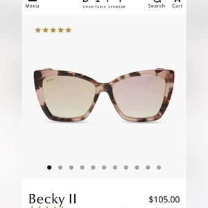 DIff eyewear Becky 11 oversized cat eye